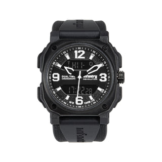 Digital Analog Men's Watch - Black waterproof_REVO-AD-42BLACK-01