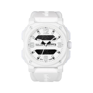 Digital Analog Unisex's Watch - White REVO-AD-42WHT-01