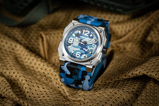 Infantry_Automatic_Mechanical_Men_s_Watch_-_Blue_camouflage_MOD47-FC-09-C-05