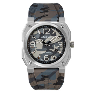 Infantry Automatic Mechanical Men's Watch - Grey camouflage MOD47-FC-11-C