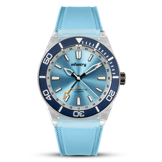 Infantry Automatic Mechanical Men's Watch - Ice Blue MOD44-GMT-ICE