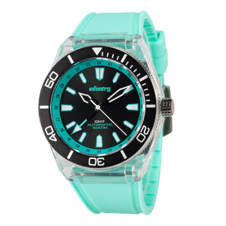 Infantry Automatic Mechanical Men's Watch - Teal waterproof MOD44-GMT-TB-03