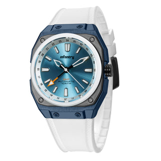 Infantry Automatic Movement Men's Watch - Blue, White MOD42-GMT-ICE-02