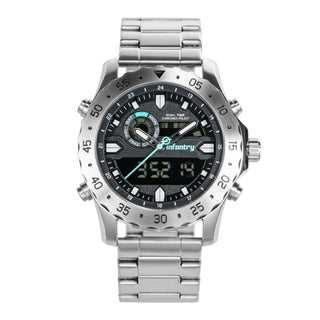 Infantry_Digital_Analog_Dual_Display_Men_s_Watch_-_Black_Silver_waterproof FS-012-S-S