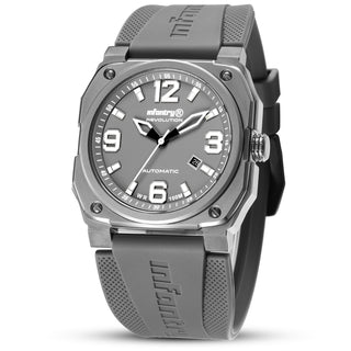 Infantry_Automatic Men's Watch - Grey waterproof_REVO-AUTO-04-01