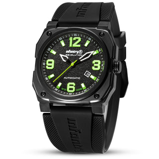 Infantry Automatic Men's Watch - Lamborghini Green waterproof_REVO-AUTO-06-V2-02