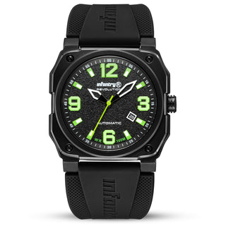 Infantry Automatic Men's Watch - Lamborghini Green waterproof_REVO-AUTO-06-V2