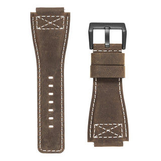 Infantry_MOD_47_watch_Strap_Black Brown  IN-47STP-12 Leather