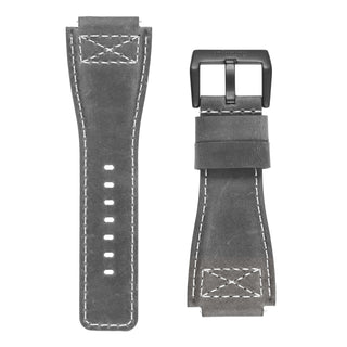 Infantry_MOD_47_watch_Strap_Black Grey IN-47STP-13 Leather